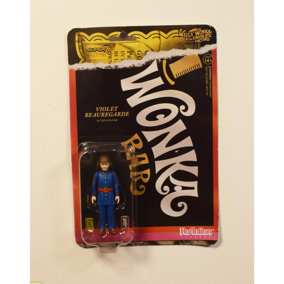 Super 7 ReAction Willy Wonka Violet Beauregarde Action Figure - Picture 1 of 4